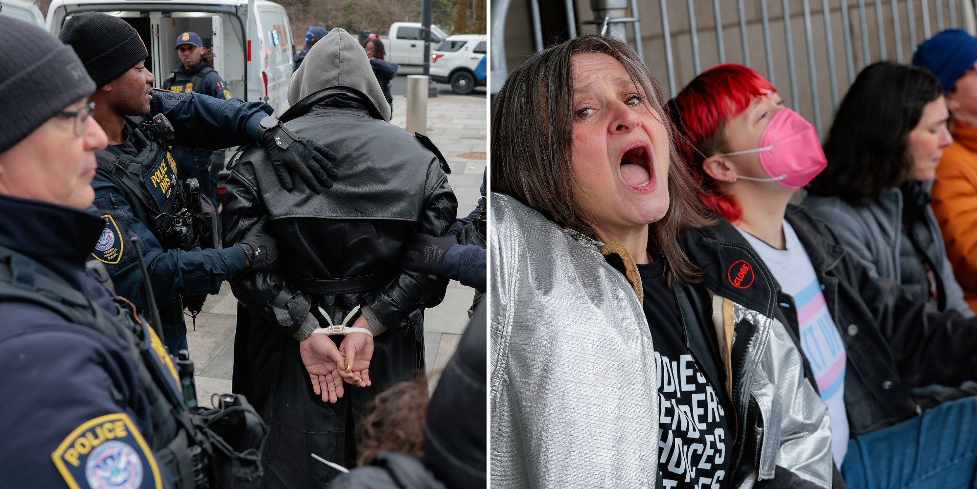 25 arrested at protest against proposed ban on gender-affirming care for trans youth