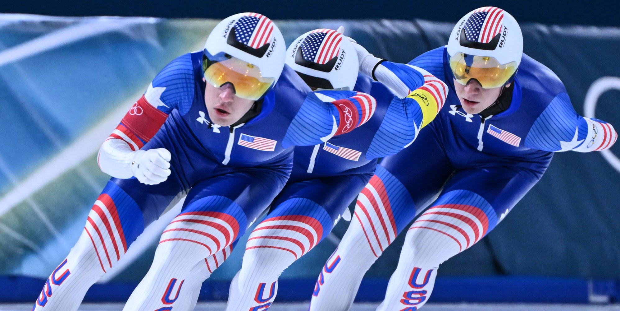 Winter Olympic speed skaters adopt 'tush push' technique in bid for gold