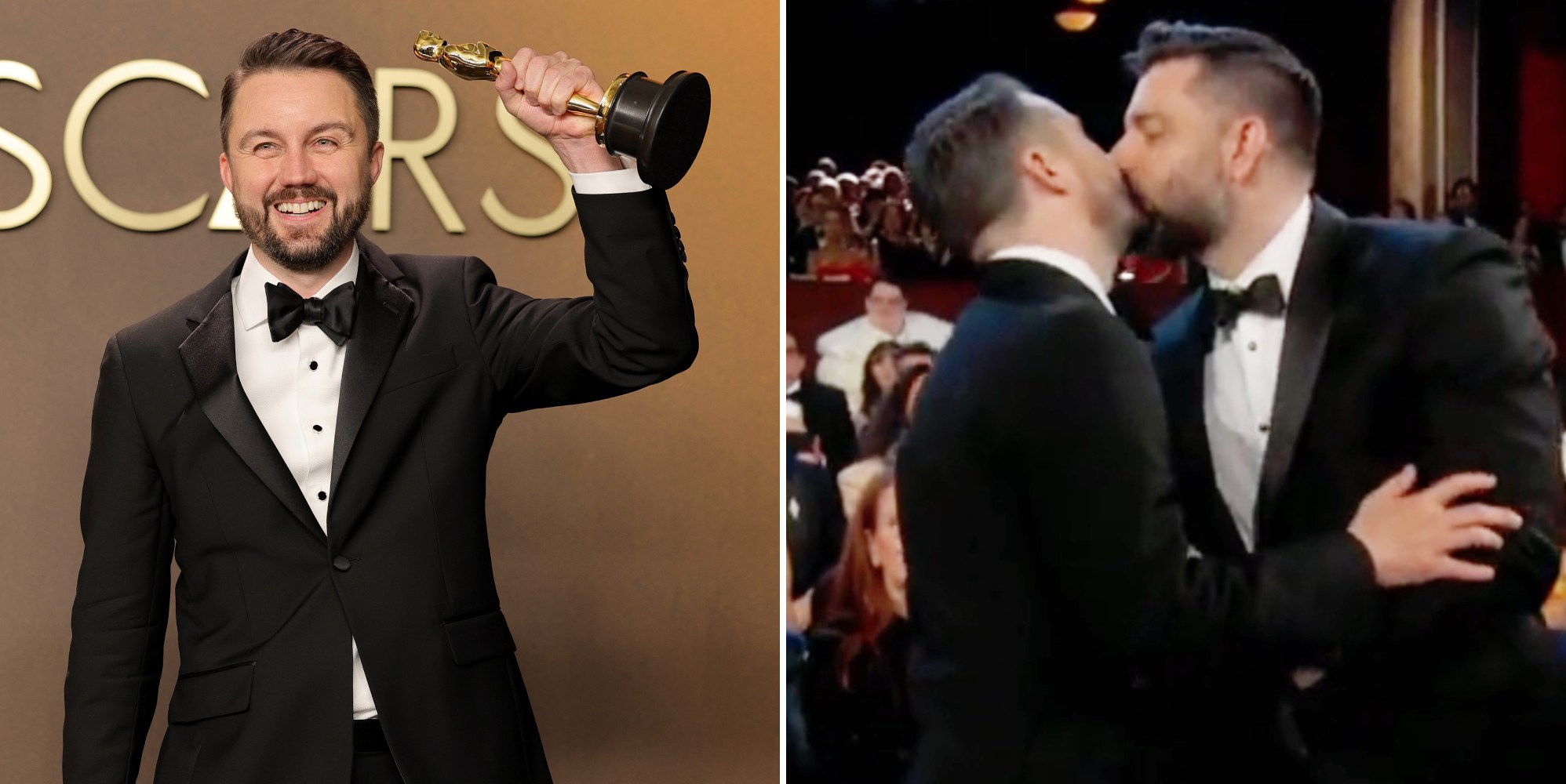 One Battle After Another editor kisses partner after Oscars win in viral clip